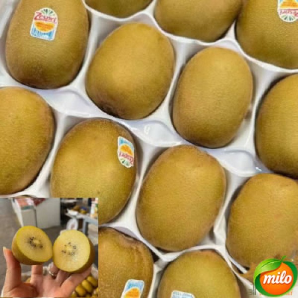 Half a box of specially selected yellow-fleshed kiwifruit from New Zealand