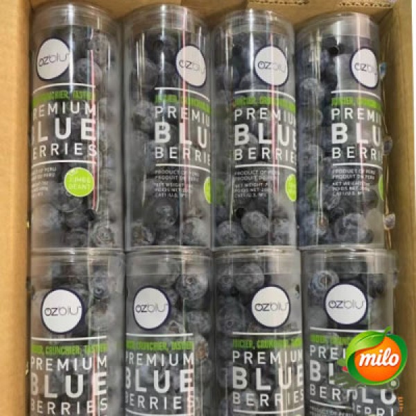 Half a box of 200g of Mirut large blueberries per can