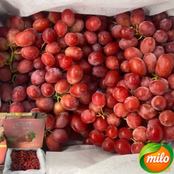 Half a box of lychee-flavored grapes