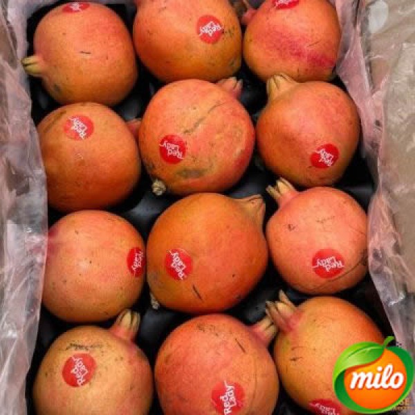 Half a box of imported pomegranates from India