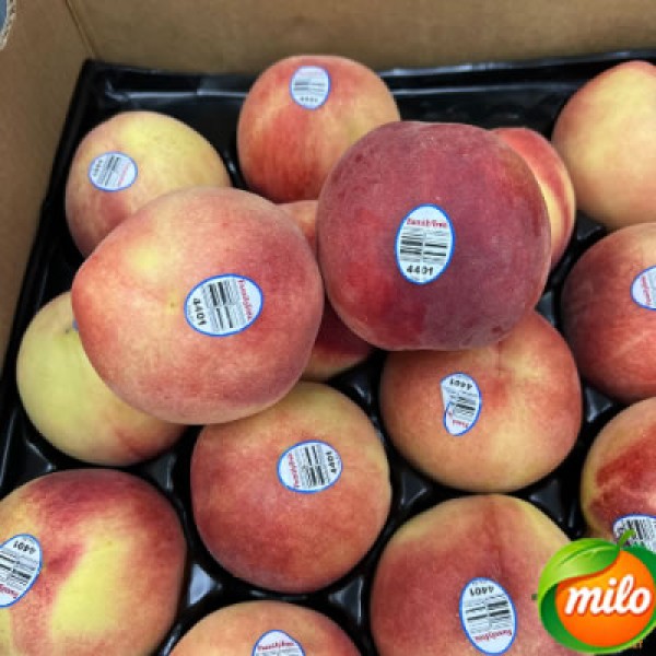 Half a box of large-sized imported American peaches