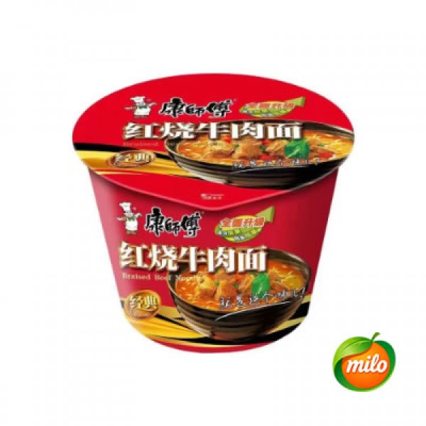 Master Kong Braised Beef Noodles (Bucket)