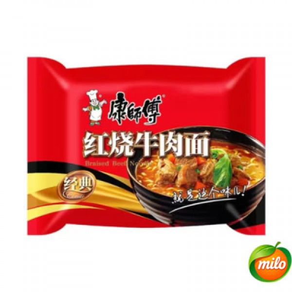 Master Kong's bagged braised beef noodles