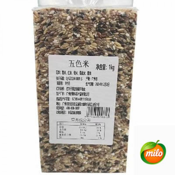 1kg of five-color brown rice